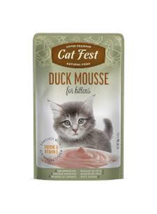 Cat Fest Wet Kitten Food Duck Mousse High Protein 70g From Varmacy - Image 1